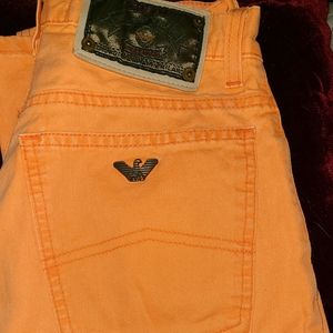 Orange Giorgio Armani jeans, vintage